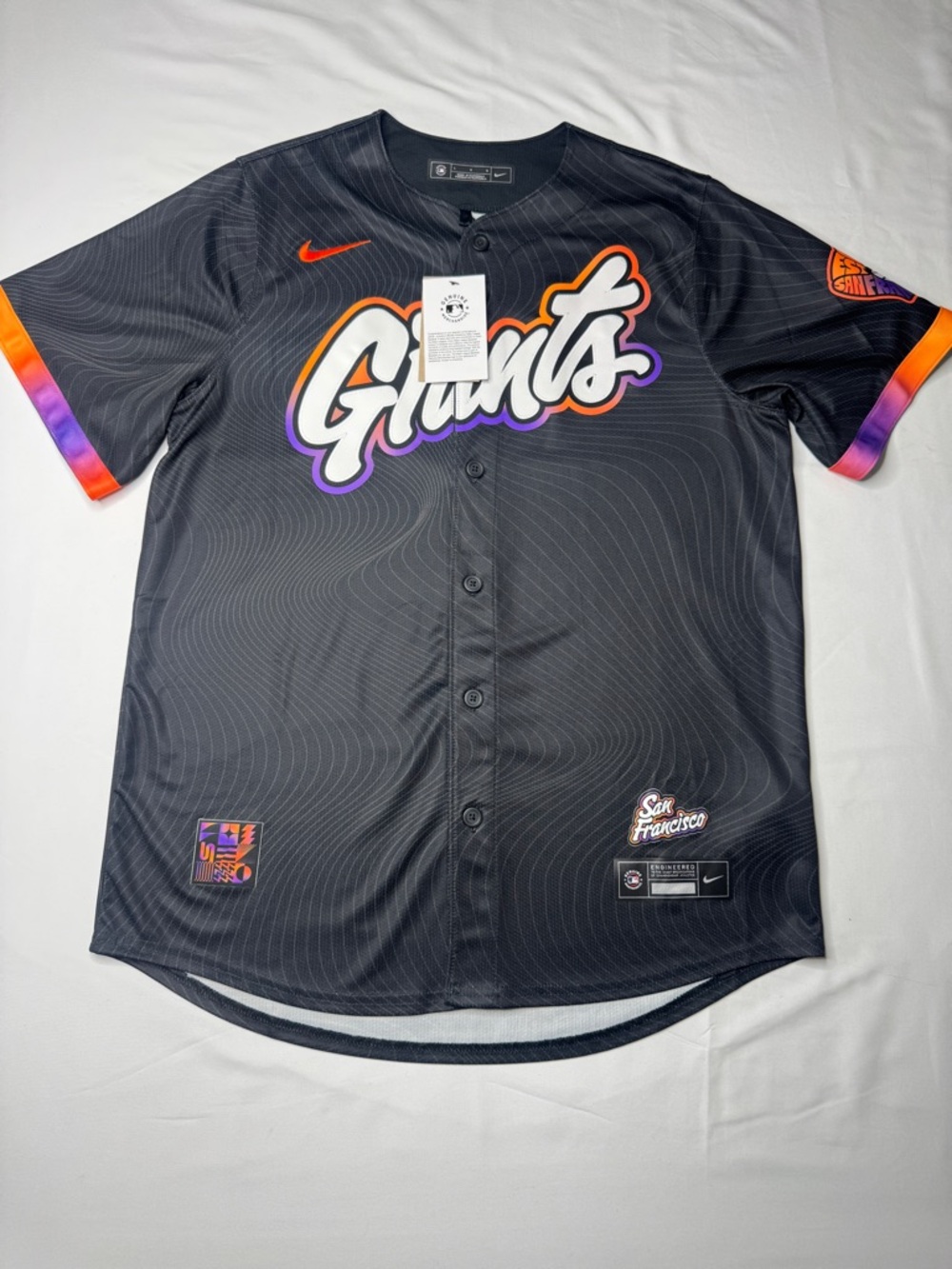 Nike SF Giants City Connect 2025 Jersey NWT Size L Black